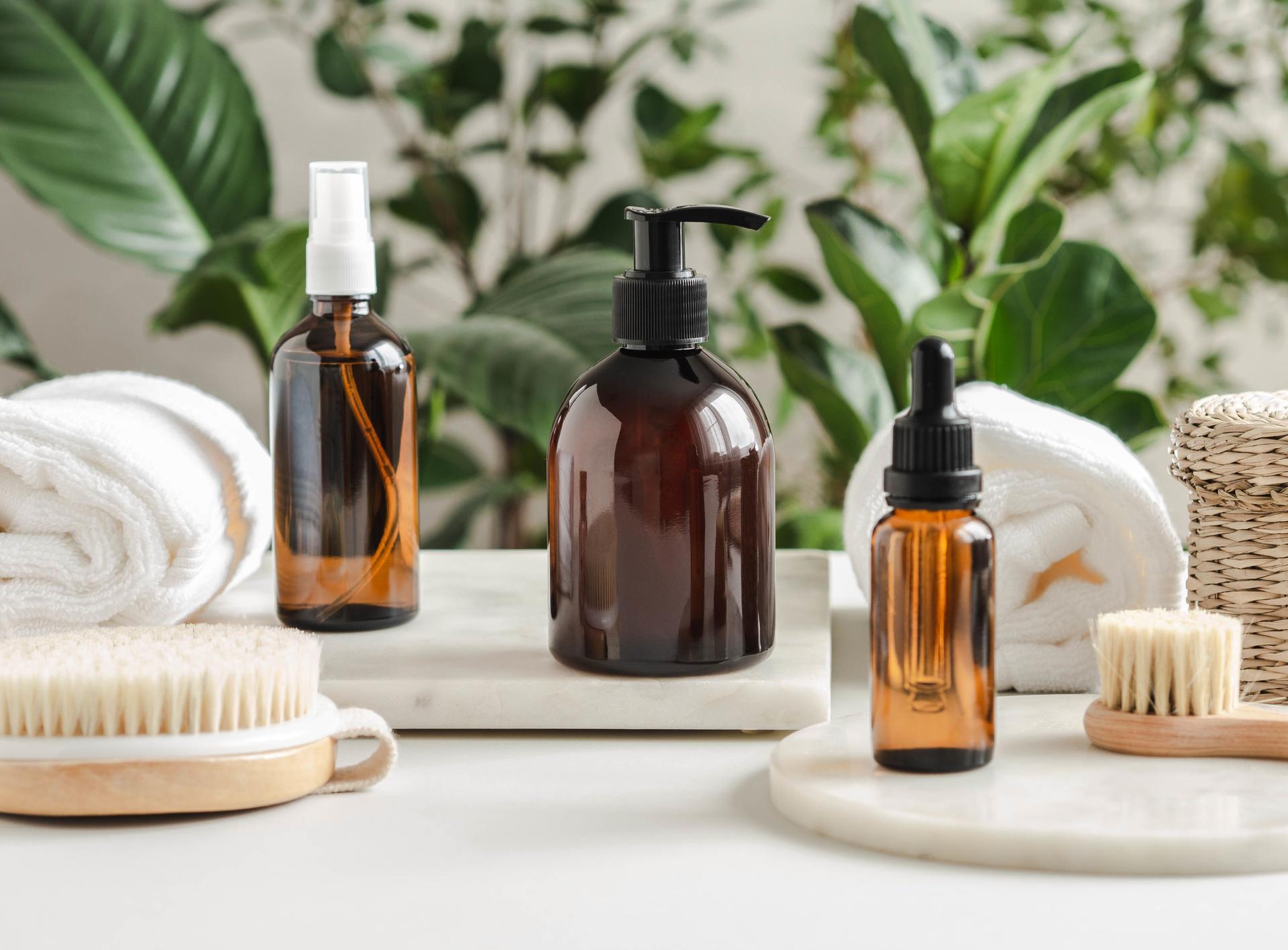 Set of female skin care products